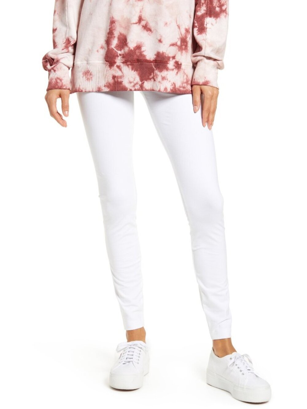 Lysse White Cotton Legging, XS NWT